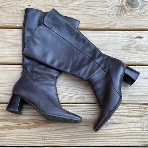 Naturalizer Brown Leather Boots -size 8M